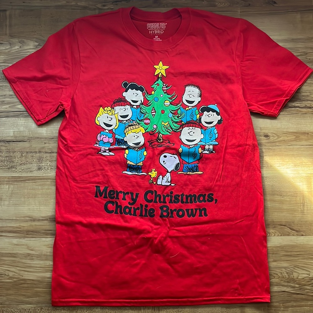 Brand New, Red Charlie Brown Christmas Tshirt